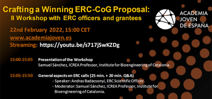 Upcoming Workshop: Crafting a Winning ERC-CoG Proposal