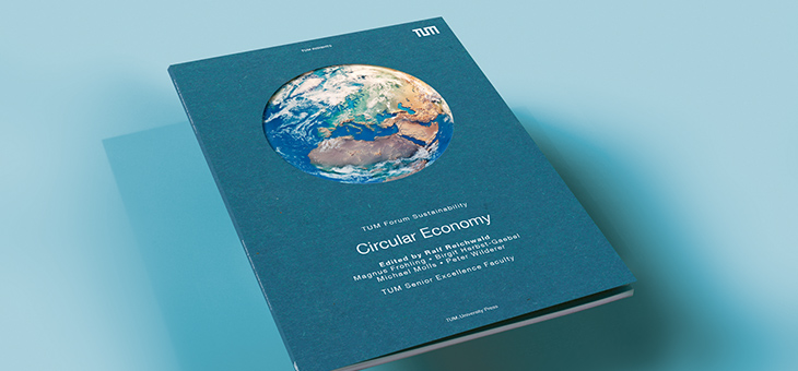 Mock up of the book; blue cover with a satellite picture of the globe