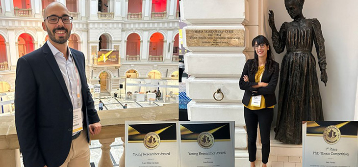 Great success for TUMCS: Young Research Award for Sara Ferrara and Luca Cavinato